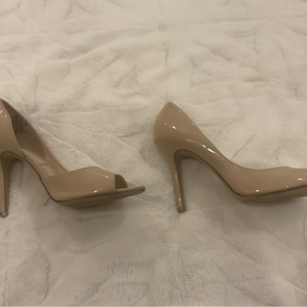 Elegant Nude Peep-Toe and Closed-Toe Heels